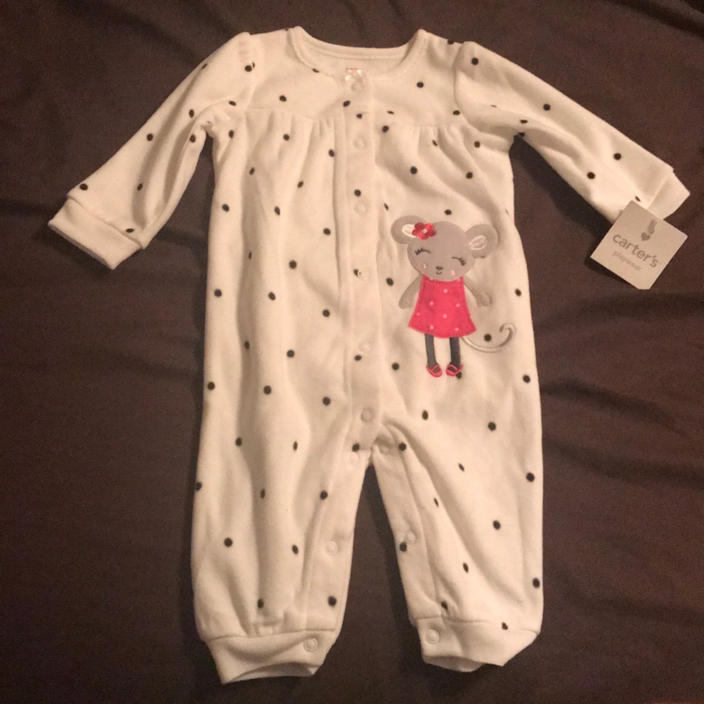 Polka dot baby outfit
